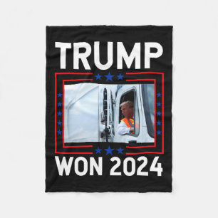Donald Trump heeft de inauguratie van de verkiezin Fleece Deken