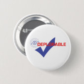 Donald Trump heeft deplorabele Button geregistreer (Voorkant /achterkant)