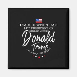 Donald Trump heeft in 2024 de Mannen van de inaugu Magneet