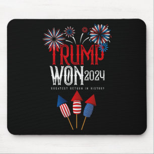 Donald Trump heeft in 2024 de Mannen van de inaugu Muismat