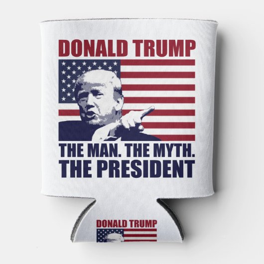 Donald Trump het Man de mythe het President Blikjeskoeler (Voorkant)