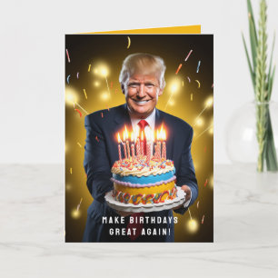 DONALD TRUMP HUMORISTISCHE VERJAARDAG KAART