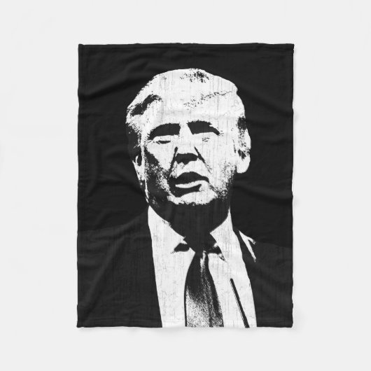 Donald Trump Illustratie Fleece Deken (Voorkant)