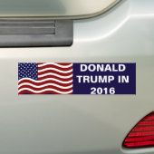 Donald Trump in 2016 Amerikaanse Bumpersticker voo (Op auto)