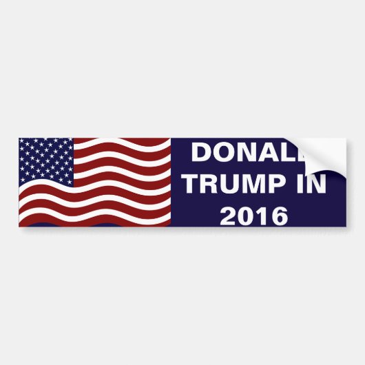 Donald Trump in 2016 Amerikaanse Bumpersticker voo (Voorkant)
