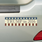 Donald Trump in 2016 Bumpersticker (Op auto)
