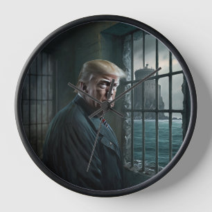 Donald Trump in de gevangenis van Alcatraz