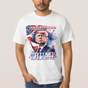 Donald Trump inauguratie Mannen feestdag T-shirt