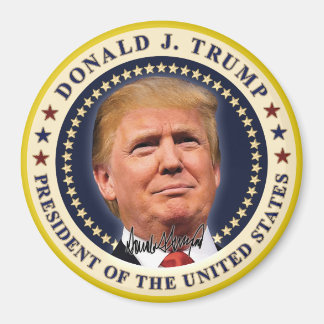 Donald Trump Inauguration Gold Stars Souvenir Magneet
