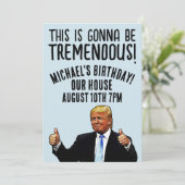 DONALD TRUMP INVITATIONS À LA FÊTE D'ANNIVERSAIRE (Debout devant)