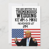 DONALD TRUMP INVITATIONS DE MARIAGE ÉNORMES (Devant)