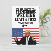 DONALD TRUMP INVITATIONS DE MARIAGE ÉNORMES (Debout devant)