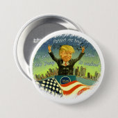 Donald Trump is cuckoo Ronde Button 7,6 Cm (Voorkant /achterkant)