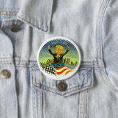 Donald Trump is cuckoo Ronde Button 7,6 Cm (In situ)
