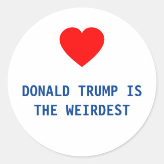 DONALD TRUMP IS DE RAARSTE STICKER