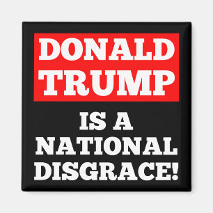 Donald Trump is een nationale schande zwarte magne Magneet