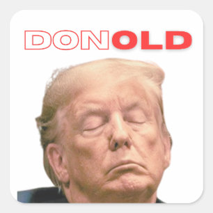 Donald Trump is een oude Man Sticker