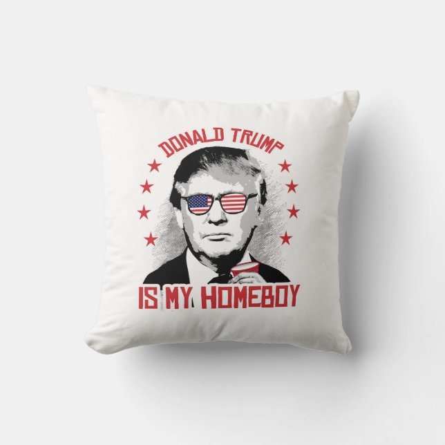 Donald Trump is mijn Homeboy Kussen (Voorkant)