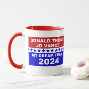 Donald Trump JD Vance Mijn Droom Team 2024 Mok