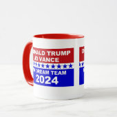 Donald Trump JD Vance Mijn Droom Team 2024 Mok (Voorkant links)