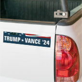 Donald Trump JD Vance President 24 Bumpersticker (Op Truck)