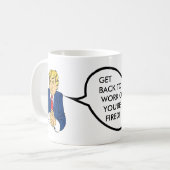 Donald Trump - je bent gefireerd Koffiemok (Voorkant links)