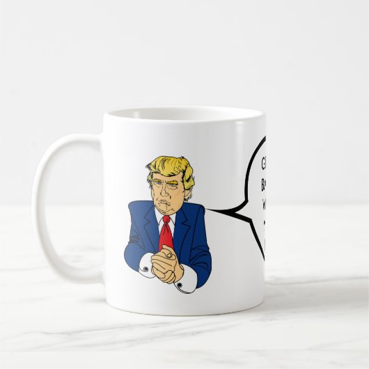 Donald Trump - je bent gefireerd Koffiemok (Links)