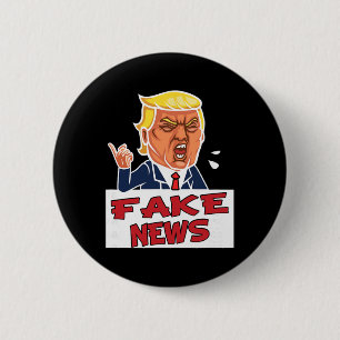 Donald Trump Jij Bent Fake Nieuws  Ronde Button 5,7 Cm