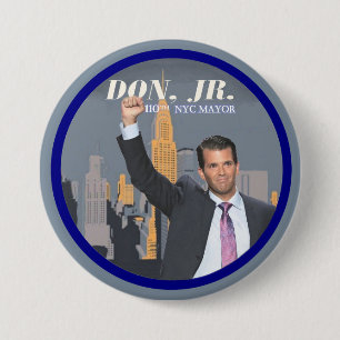 Donald Trump, junior voor NYC Mayor 2017 Ronde Button 7,6 Cm