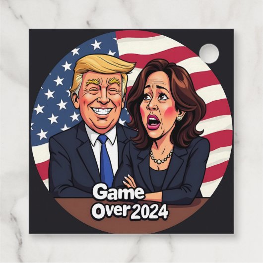 Donald Trump Kamala Harris Bedankjes Labels (Achterkant)