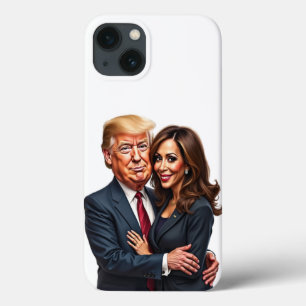 Donald Trump Kamala Harris iPhone 13 Hoesje
