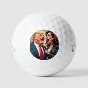 Donald Trump Kamala Harris Golfballen