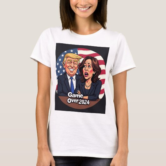 Donald Trump Kamala Harris T-shirt (Voorkant)