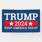 Donald Trump KAN JAAR VERANDEREN Laat Amerika gewe Spandoek (Horizontaal)