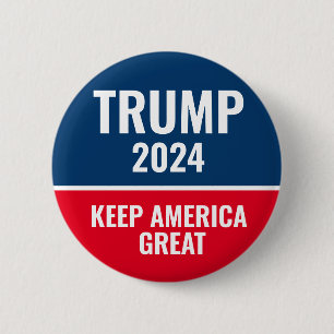 Donald Trump Keep America Great 2024 Ronde Button 5,7 Cm