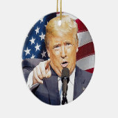 Donald Trump Keramisch Ornament (Rechts)