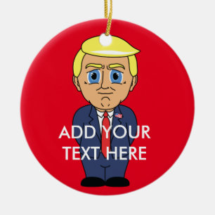 Donald Trump Keramisch Ornament