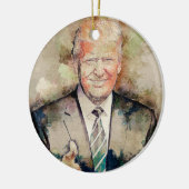 Donald Trump Keramisch Ornament (Links)