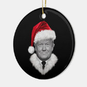 Donald Trump Kerst Grappig Santa Hat Gift Keramisch Ornament (Links)
