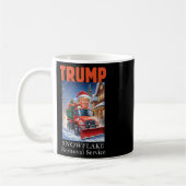 Donald Trump Kerst Grappige Sneeuwvlok Verwijderin Koffiemok (Links)