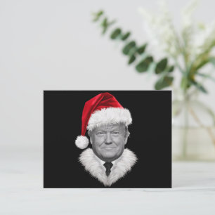 Donald Trump Kerst Moppertje Kerstman Hoed Cadeau Feestdagenkaart