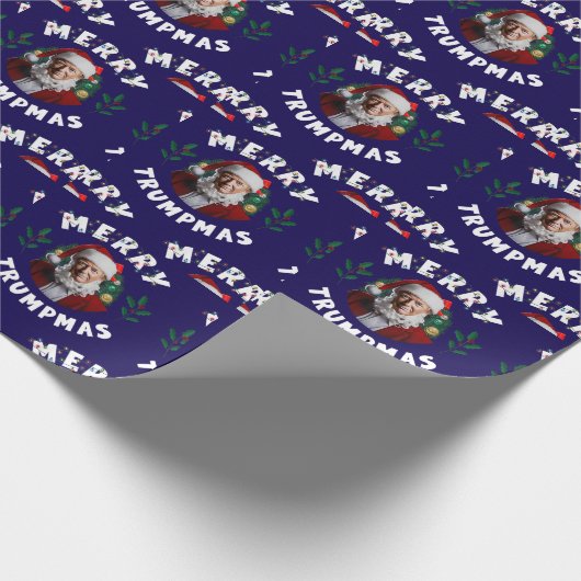 Donald Trump Kerst Vrolijk Trumpmas Cadeaupapier (Hoek)