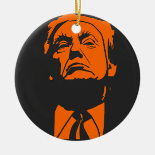 Donald Trump-kerstboomversiering Keramisch Ornament
