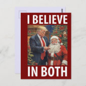 Donald Trump Kerstman Grappig Briefkaart (Voorkant / Achterkant)