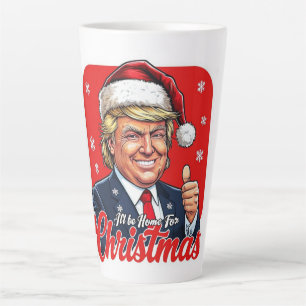 Donald Trump Kerstman Kunst Latte Mok