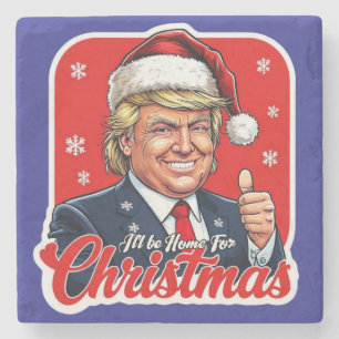 Donald Trump Kerstman Kunst Stenen Onderzetter