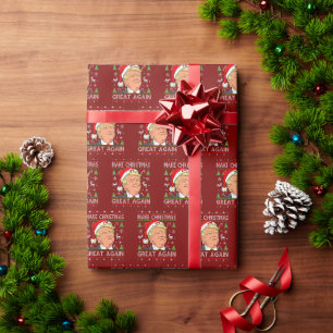 Donald Trump Kerstmis Cadeaupapier