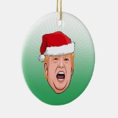 DONALD TRUMP Kerstmis Keramisch Ornament (Rechts)