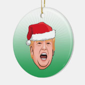 DONALD TRUMP Kerstmis Keramisch Ornament (Links)
