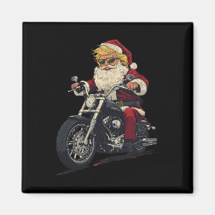 Donald Trump Kerstmis Motorrijder Motorfiets Grapp Magneet